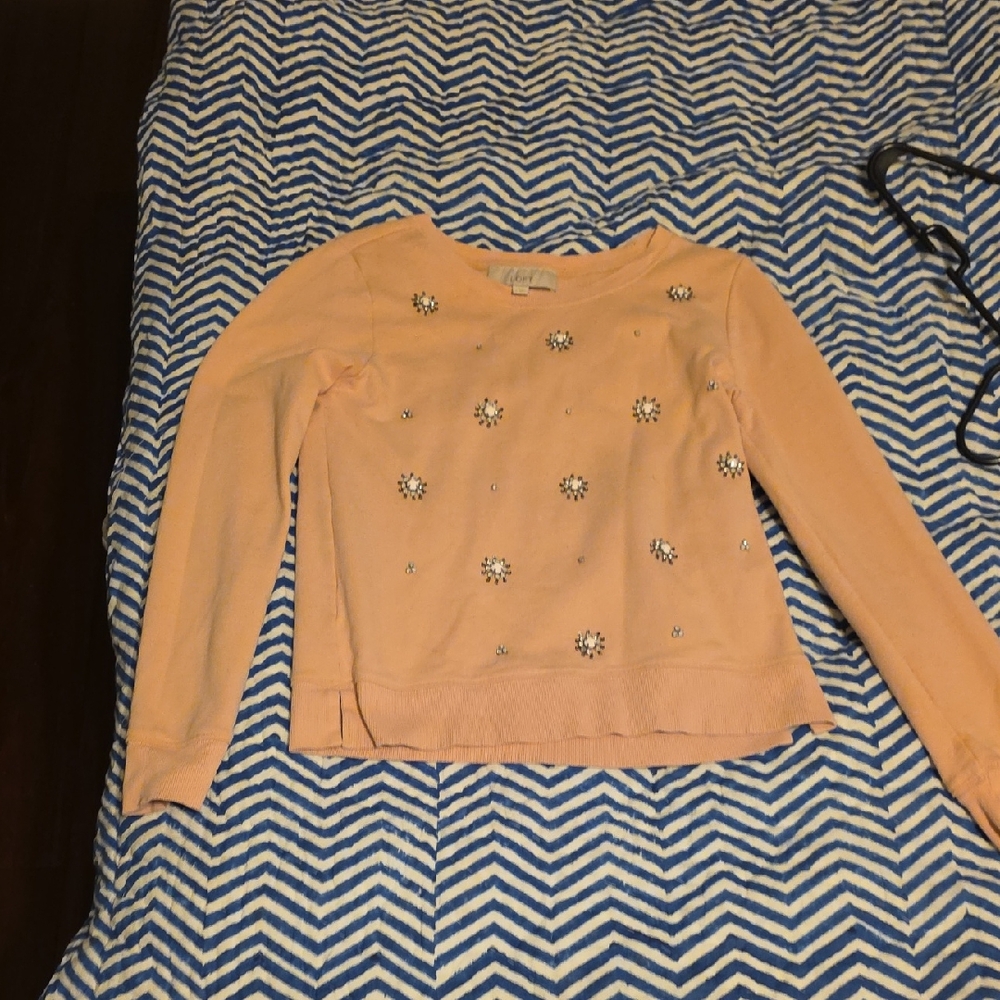 LOFT Soft Pink Long Sleeve Top